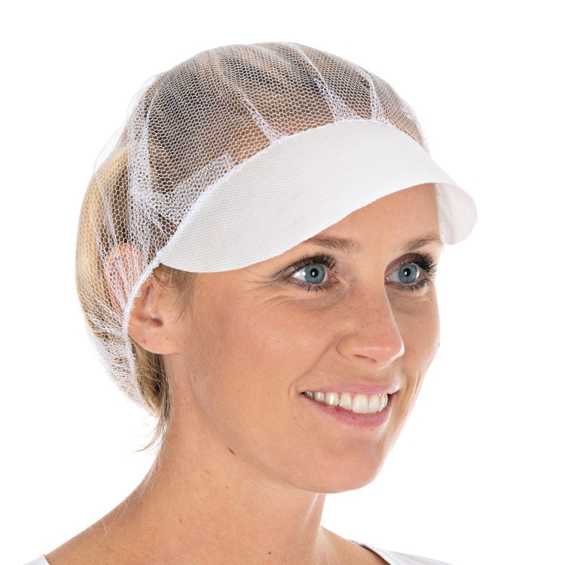 Baretthaube Honeycomb mit Schirm | Nylon, Farbe blau / Grösse 53 cm