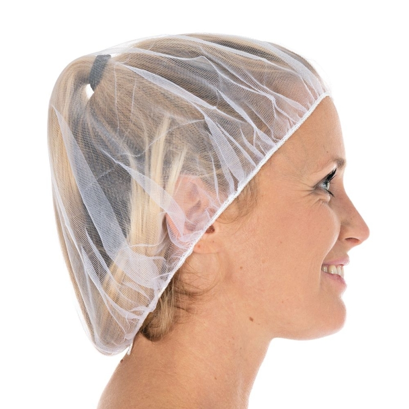 Charlotte de barrette Micromesh | Nylon, couleur blanc / taille 53 cm