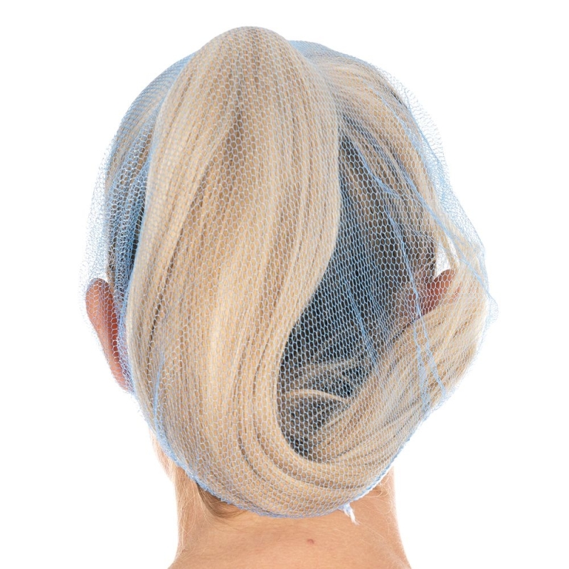 Baretthaube Honeycomb | Nylon, Farbe blau / Grösse 60 cm