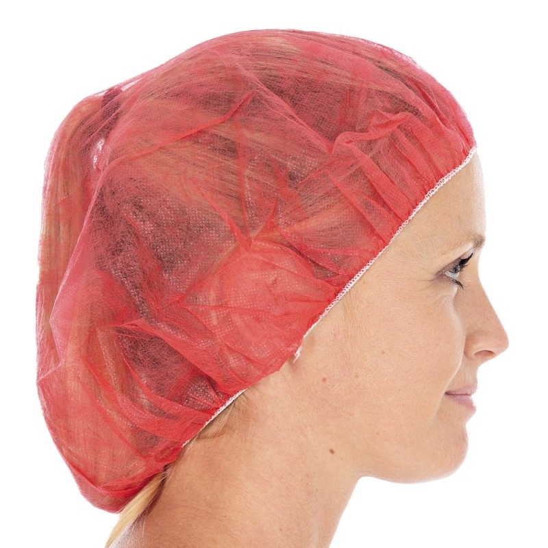 Baretthaube Bettina Light | PP, Farbe rot, Grösse 53 cm