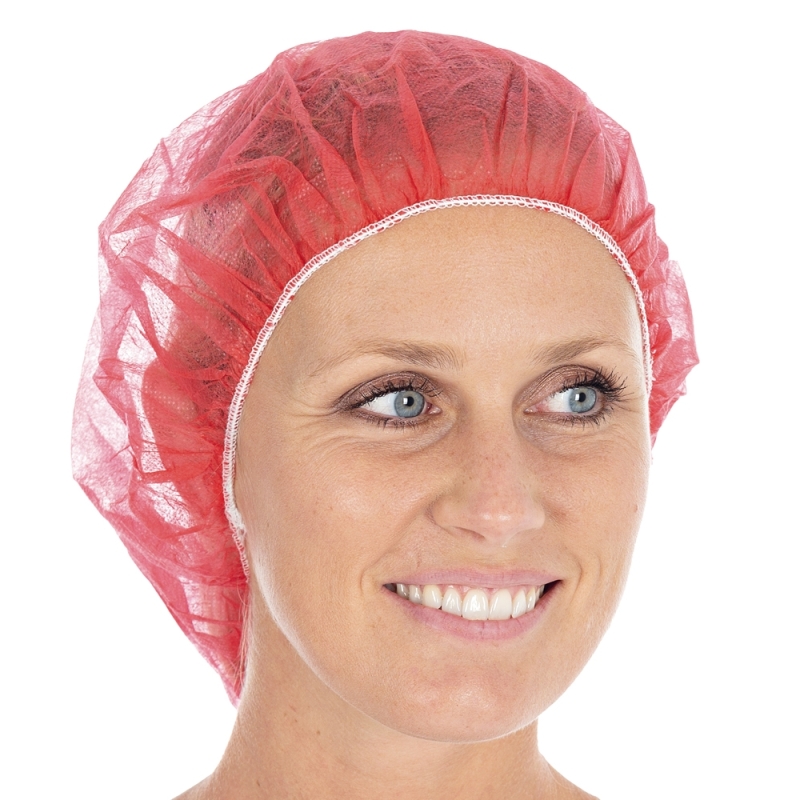 Baretthaube Bettina Light | PP, Farbe rot, Grösse 53 cm
