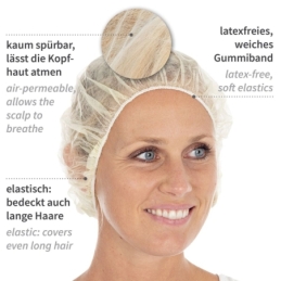 Baretthaube Bettina Light | PP, Farbe gelb, Grösse 53 cm