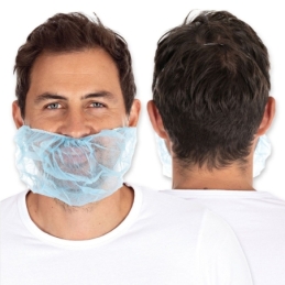Couvre-barbe | PP, couleur bleu, longueur 46 cm, largeur 20 cm, taille universelle