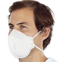 Atemschutzmasken FFP2 NR mit Ventil, vertikal faltbar | PP