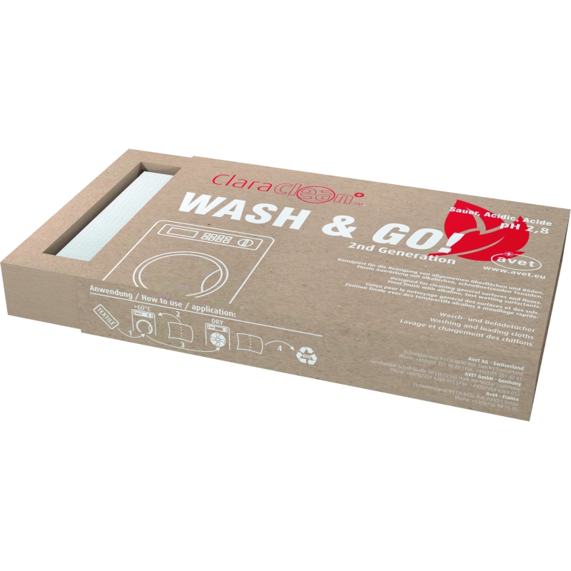 ClaraClean® Wash & Go! Sanitaire (rouge/acide)