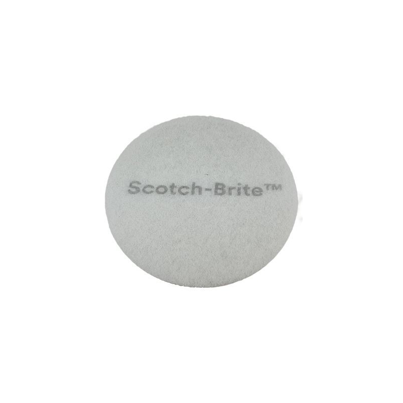Super-Pad "Scotch-Brite" blanc, diamètre 330 mm (13")