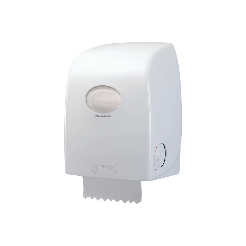 Distributeur de essuie-mains en rouleau sans contact Aquarius de Kimberly-Clark, blanc