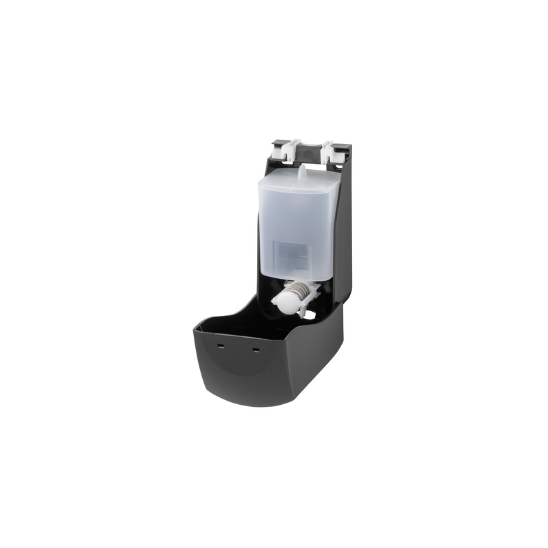 Distributeur de savon 900 ml, noir, rechargeable, pour savon liquide