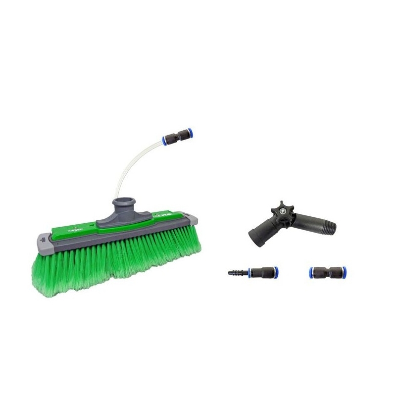 Brosse Power 41 cm "connect", poils verts