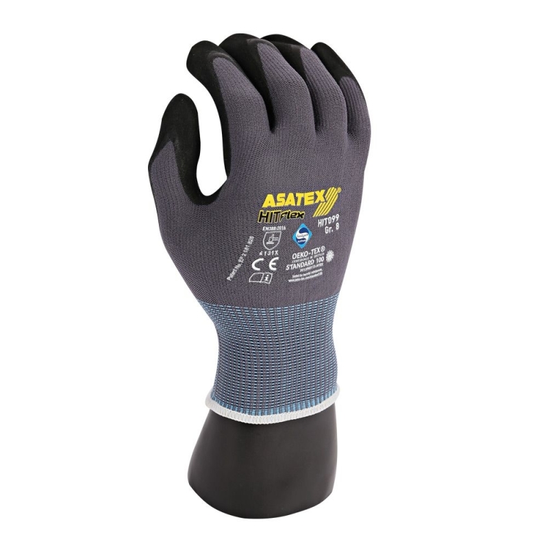 Feinstrickhandschuhe Ergo Star | Nitril-Mikroschaum-Beschichtung, Grösse L
