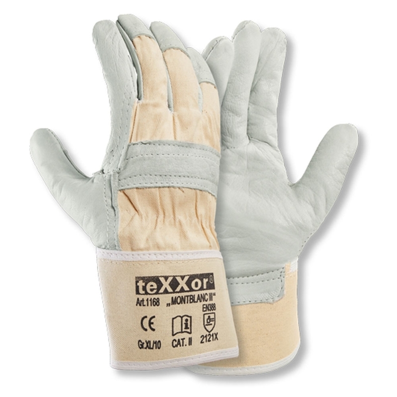 teXXor® Gants en cuir vachette Montblanc III 1168, taille L