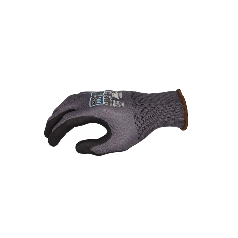 Nitrilhandschuhe Pro ESD grau/schwarz, Grösse 9
