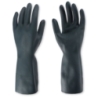 Gant pour produits chimiques | latex/néoprène, noir, taille 8/M