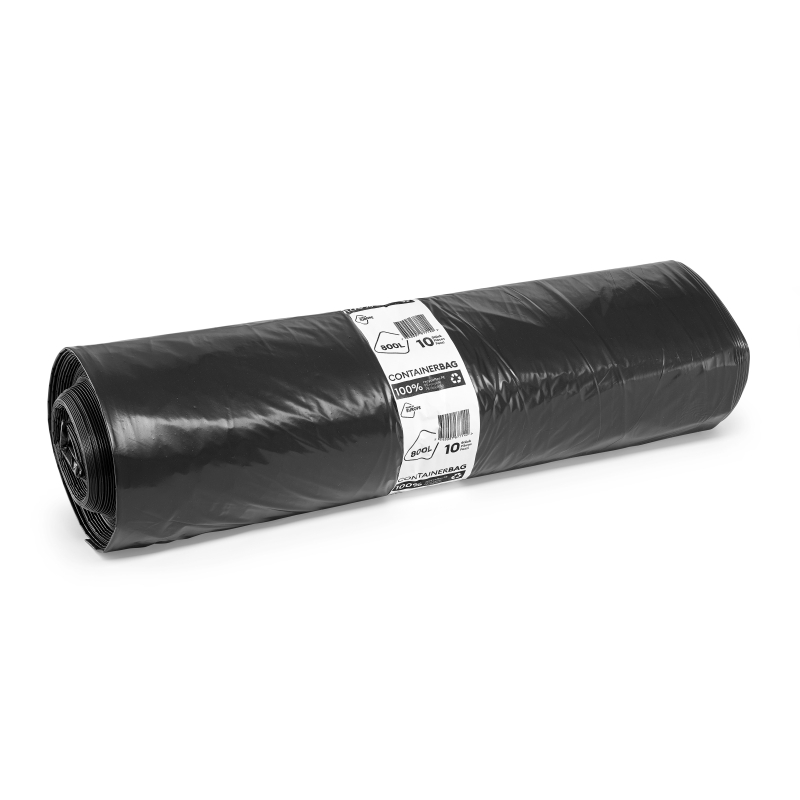 Sacs poubelles de 800 litres, 50 pièces par carton, 0,035 mm, sans fermeture