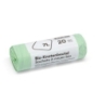 Sac poubelle 35 litres BIO, 20 sacs par rouleau, 0,025 mm, avec fermeture à nœud