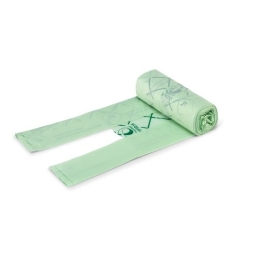 Sacs à nouer 7 litres BIO, 20 sacs/rouleau, 0,020 mm, avec fermeture à nouer