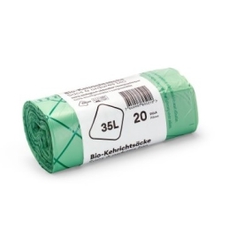 Kehrichtsack 35 Liter BIO, 20 Säcke/Rolle, 0,025 mm, mit Knotenverschluss