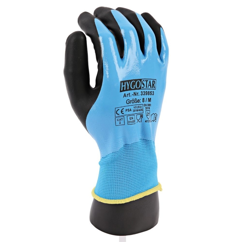 Feinstrickhandschuhe Allfood Nitril | Nitril-Beschichtung, Grösse L