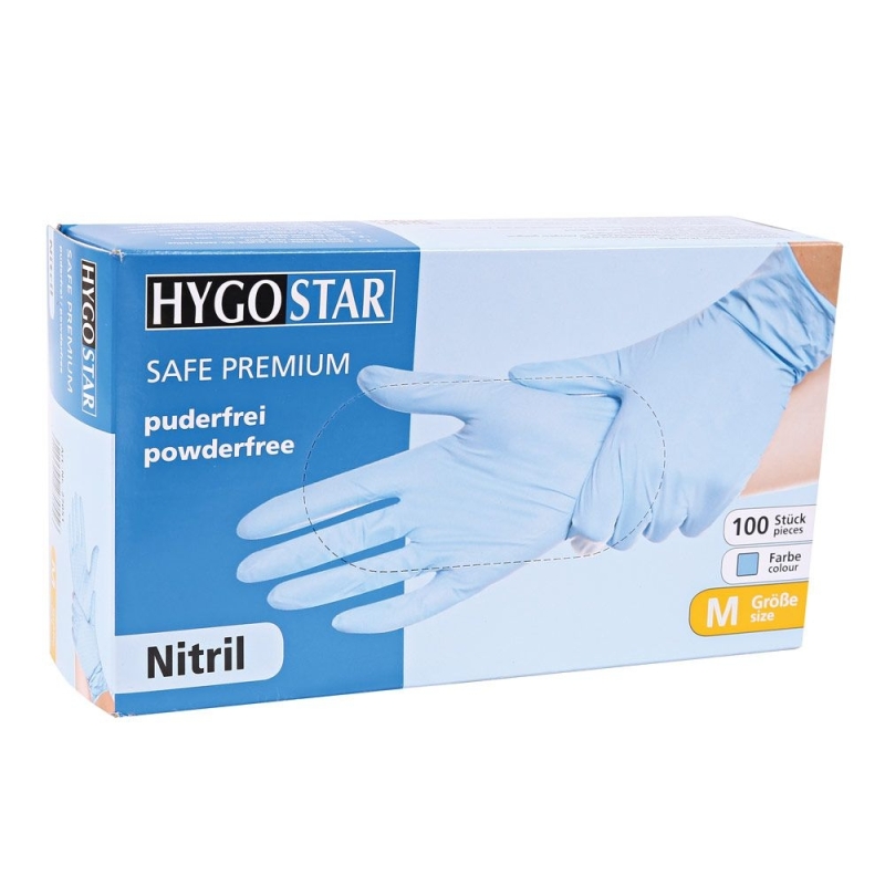 Nitrilhandschuh Safe Premium, blau, puderfrei, Gr. XXL/11, 100 Stk.