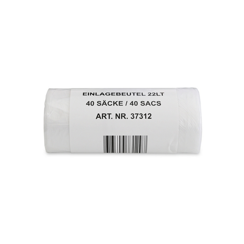 Mehrzweckbeutel 22 Liter, 40 Säcke/Rolle, 0.008 mm, mit Verschlussband