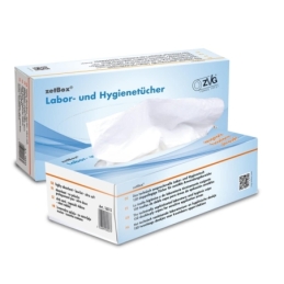 Kosmetikbox zetBox® weiss, 150er Box, 2-lagig, ca. 200 x 210 mm