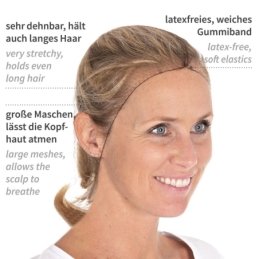 Haarnetze | Nylon, Farbe braun / Grösse 62 cm