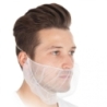 Bartschutz | Nylon, Farbe weiss, Länge 46 cm, Breite  20 cm, Grösse universal