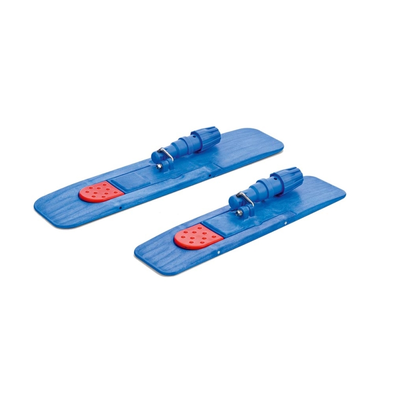 Intense-Magnetklapphalter mit Edelstahlgelenk, blau/rot, 40 cm