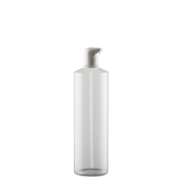 Bouchon à vis pour bouteille ronde de 250 ml, noir ou blanc, à joint plat