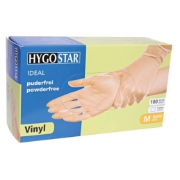 Gant en vinyle Ideal. transparent, non poudré, taille S/7
