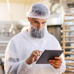 Couvre-barbe | PP, couleur bleu, longueur 46 cm, largeur 20 cm, taille universelle