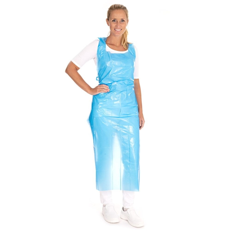 Einwegschürzen ca. 33my | LDPE / 140 x 75 cm / blau
