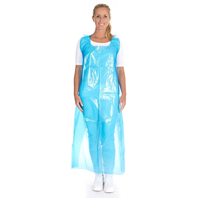 Einwegschürzen ca. 60my | LDPE / 150 x 100 cm, blau