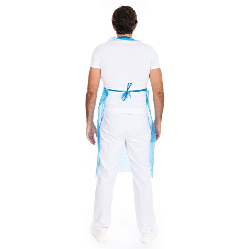 Einwegschürzen ca. 20 my | LDPE / 125 x 75 cm, blau