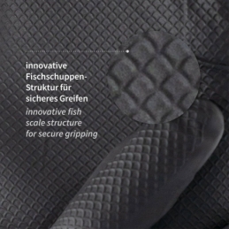 Gants en nitrile Power Grip, non poudrés, taille XL, noirs