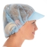 Baretthaube mit Schirm Light | PP, Farbe blau, Grösse 48 cm