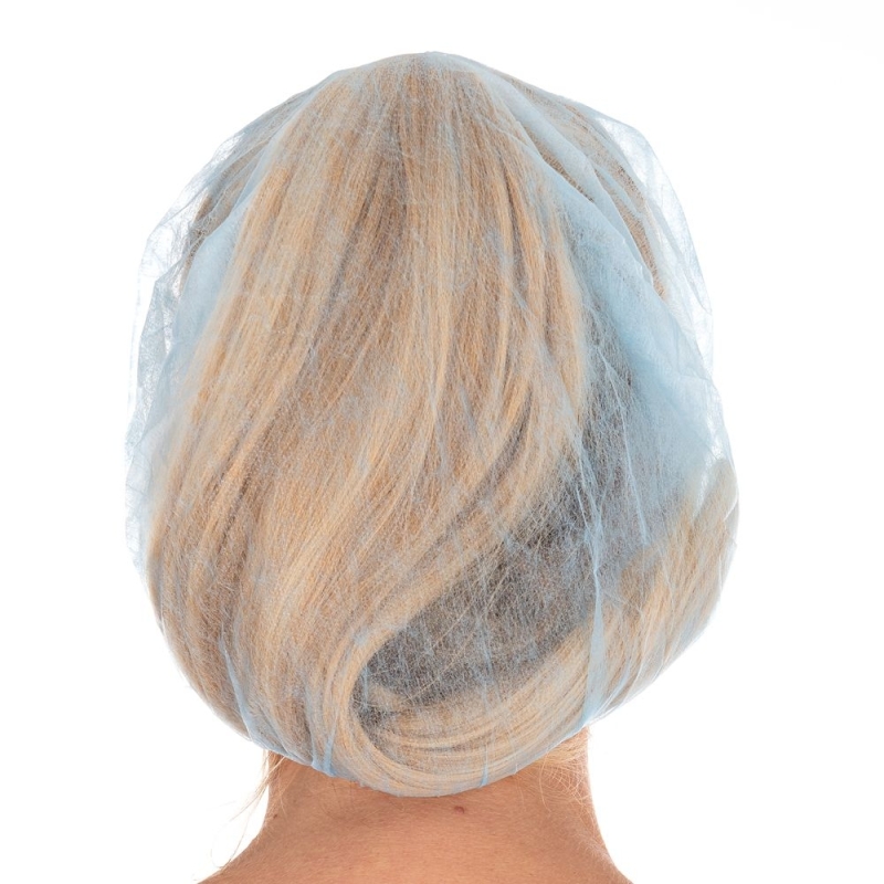 Baretthaube mit Schirm Light | PP, Farbe blau, Grösse 48 cm