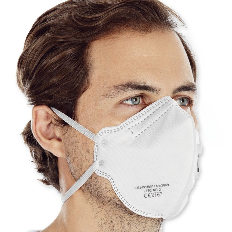Atemschutzmasken FFP2 NR mit Ventil, vertikal faltbar | PP