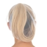 Charlotte de barrette Micromesh avec visière | Nylon, couleur blanc / taille 50 cm