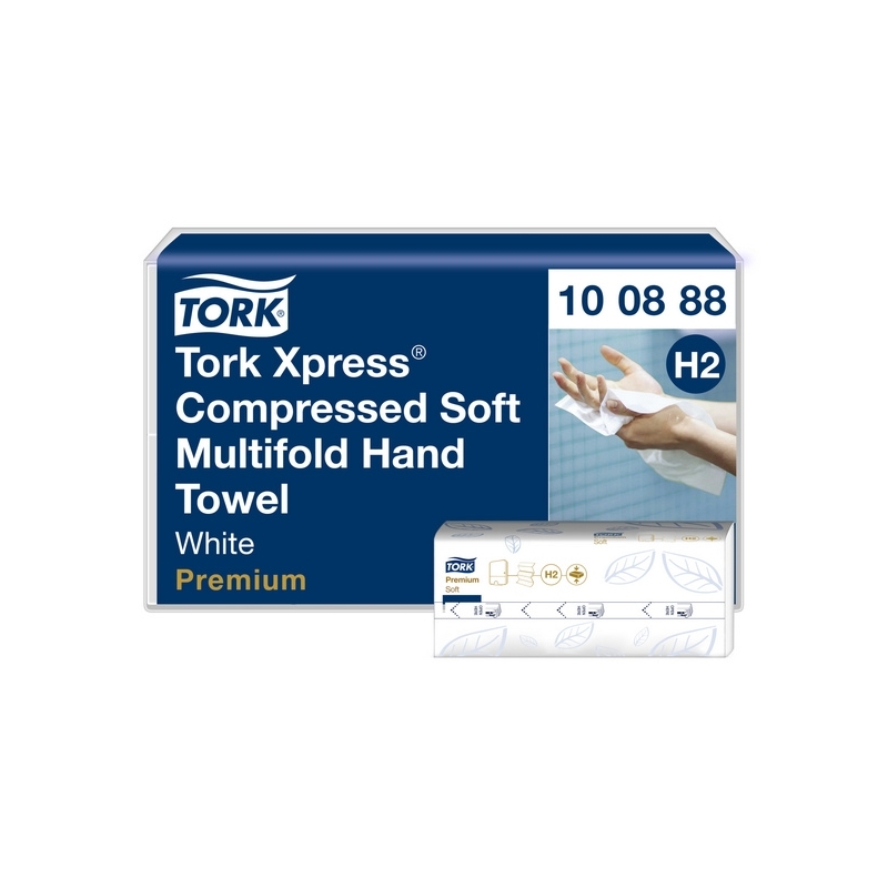 Serviette compressée Tork Premium – Système H2