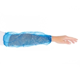 Ärmelschoner Eco | PE, maschinell gefertigt, Farbe blau, Länge 40 cm