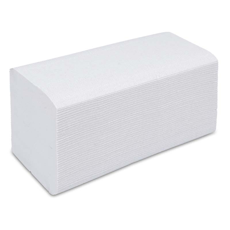 Falthandtuch Interfold W-Falz, weiss, 2-lagig, ca. 320 x 215 mm