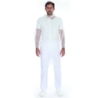 Blouse pour visiteurs Light, avec col et boutons-pression | couleur blanc, taille XL / PP