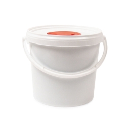 Lingettes de nettoyage Wiper Bowl®, 25 x 25 cm, 72 lingettes dans un seau distributeur neutre