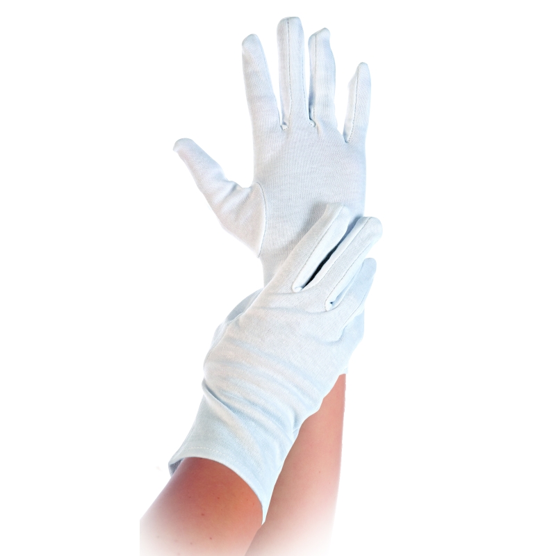 Gants en coton, blanc, taille 7/S