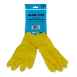 Premium Industrie- und Haushalthandschuhe, Naturlatex gelb, CE Kat. II, Gr. 9/L