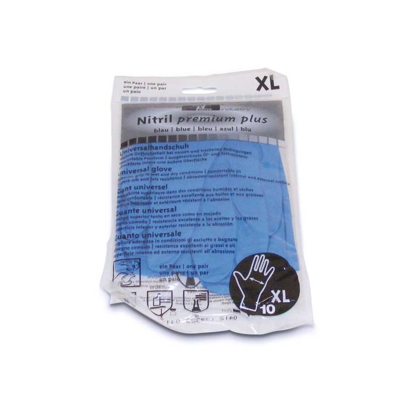 Gants de ménage Premium Plus, bleu, 0,22 mm, taille XL/10