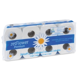 Papier de toilettes petit rouleau, ultra-blanc, 3 couches, 250 fiches, env. 95 x 110 mm