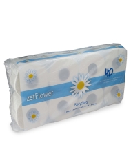 Petit rouleau de papier de toilettes, extra-blanc, 3 couches, 250 fiches, env. 93 x 110 mm