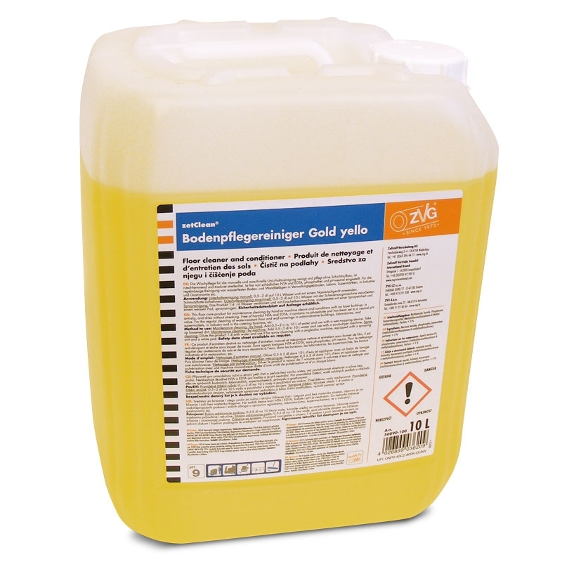 Nettoyant pour sols Gold yello, bidon de 10 litres